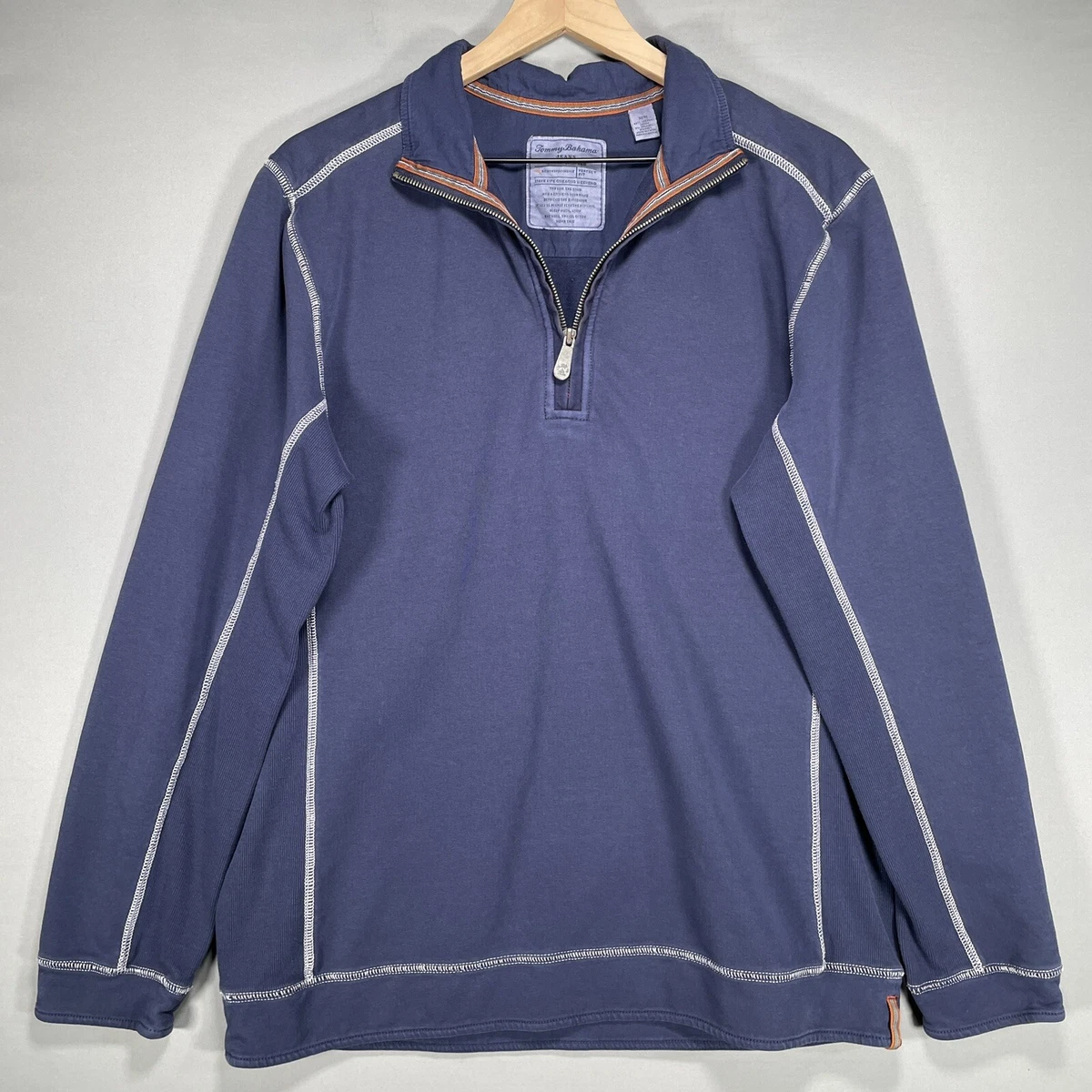 Tommy Bahama Jeans Island Crafted Mens M Long Sleeve Pullover 1 4