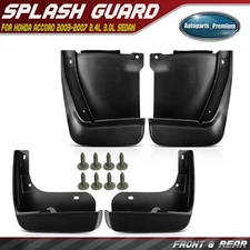 4PCS Mud Flaps Splash Guards for Honda Accord Sedan 2003 - 2007 Front & Rear
