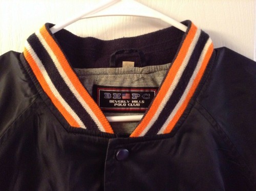 COLLEGE Beverly Hills Polo Club Lined Wind Breaker Jacket Coat LOGO patches L - 第 4/10 張圖片
