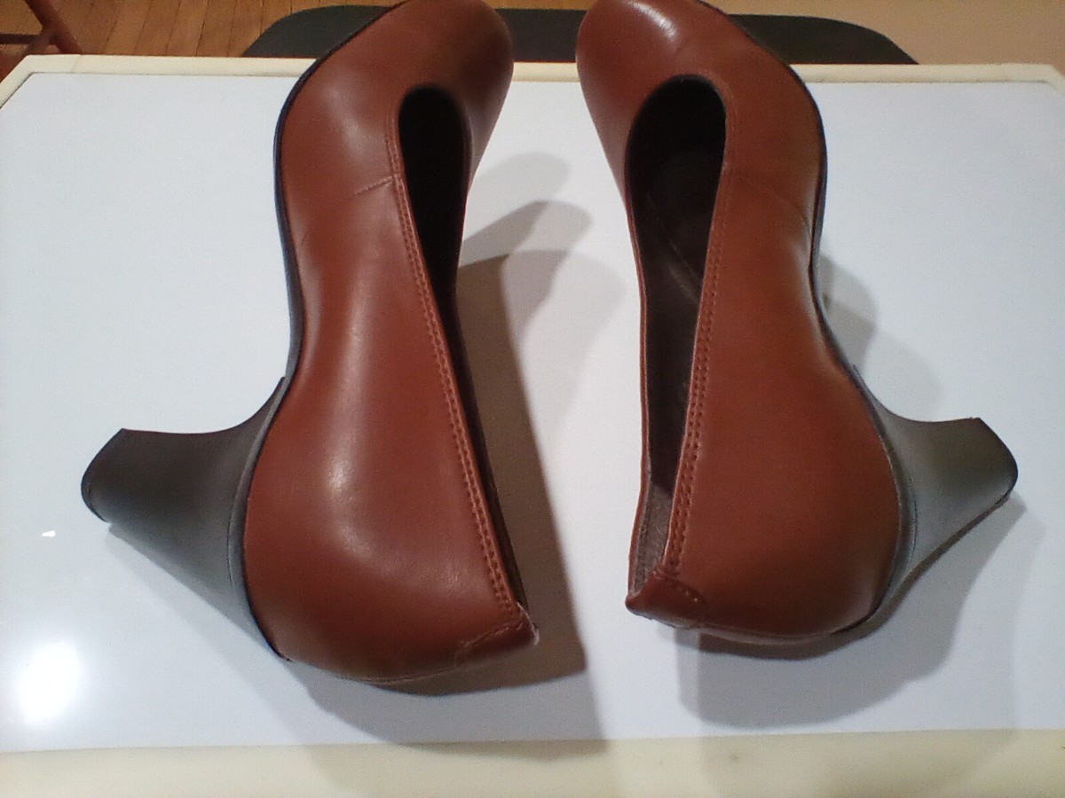 Escarpin à Talon Marron Mootsies Tootsies - Taille US 8.5 - Occasion Très Bon état