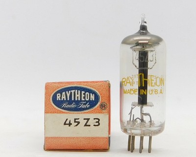 Raytheon 45Z3 Vacuum Tube New Old Stock Vintage Radios Emerson Sears Wards.