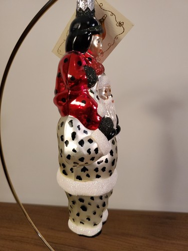 Patricia Breen Leopard Print Santa with Child 7.25" Christmas Ornament - Picture 6 of 9