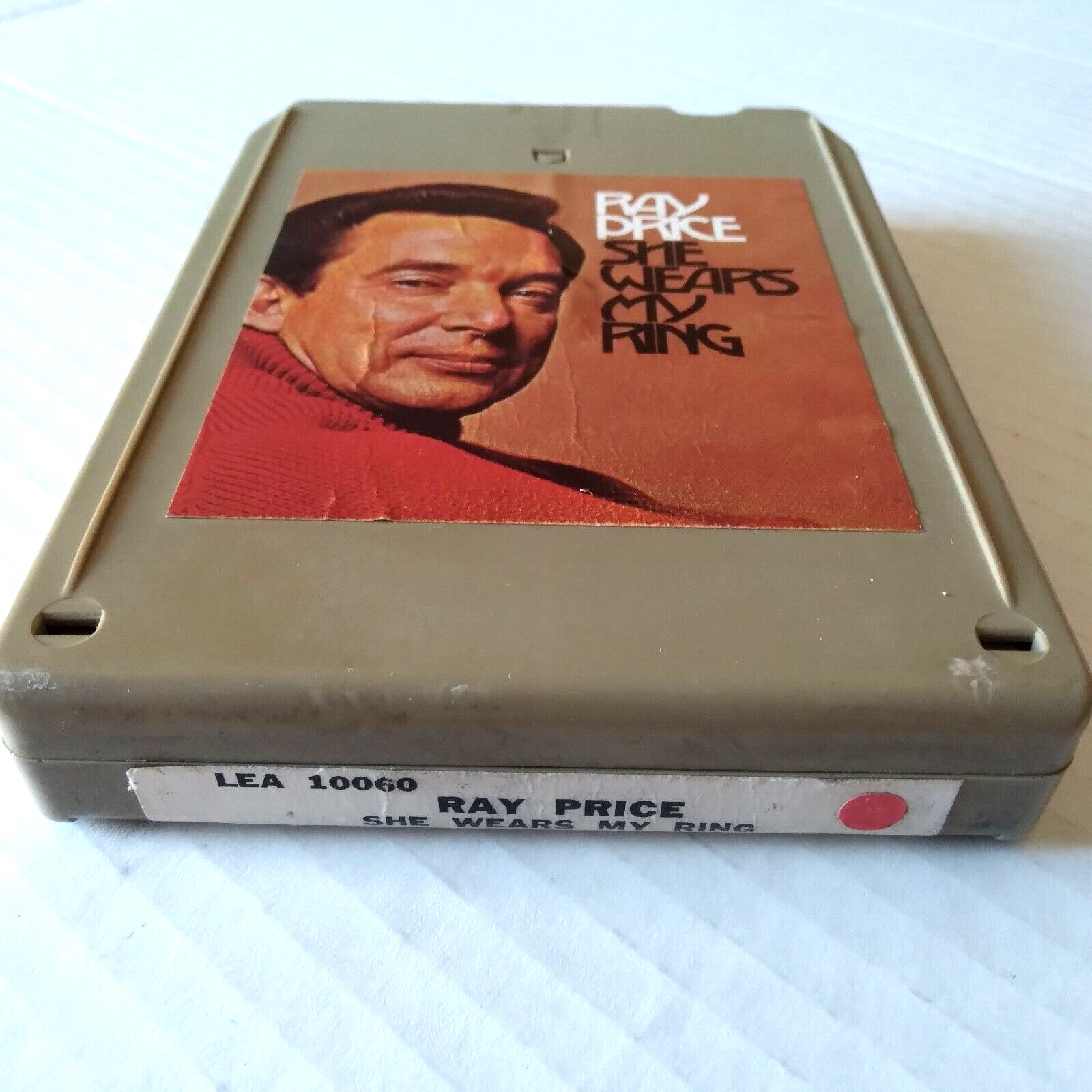 Ray Price 8-Track Tape Cartridge She Wears My Ring LEA 10060 Vtg