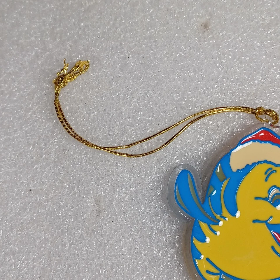 Vintage Little Mermaid Flounder Fish Christmas Ornament 2.5” Monogram Products - Image 3 of 4