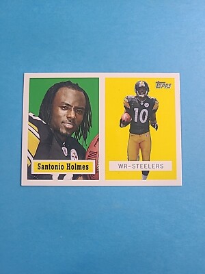 SANTONIO HOLMES 2006 TOPPS TURN BACK THE CLOCK FOOTBALL CARD # 14 H8875