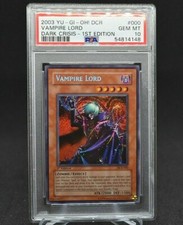 Yu-Gi-Oh! Dark Crisis 1st Edition Vampire Lord DCR-000 PSA Gem Mint 10