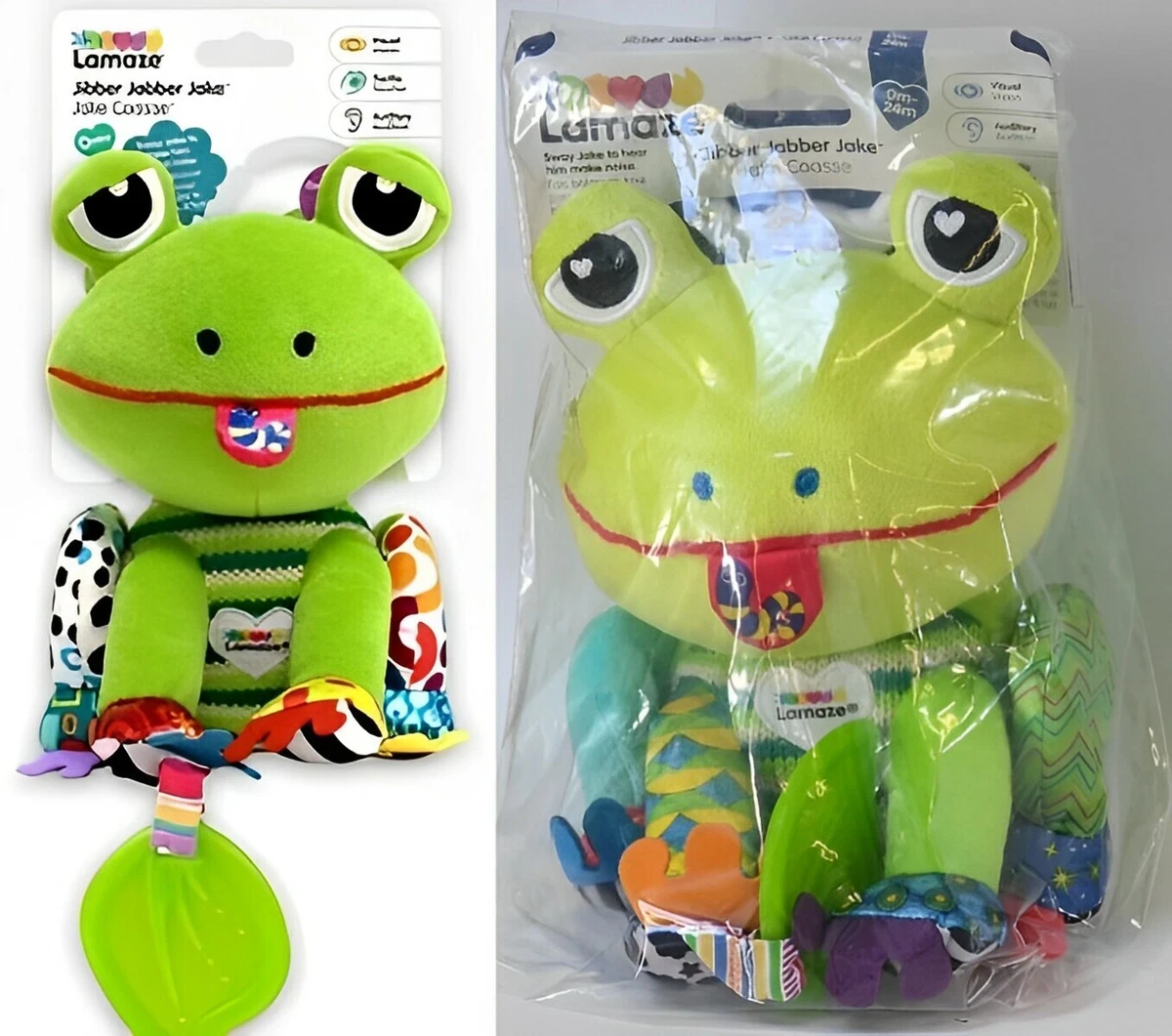 Lamaze Disney Baby Toy Frog Jibber Jabber Jake Clip Go Sounds