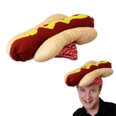 HOT DOG HUT XL FAST FOOD NEUHEIT KOSTÜM ERWACHSENE UNISEX WURST SOMMER BBQ