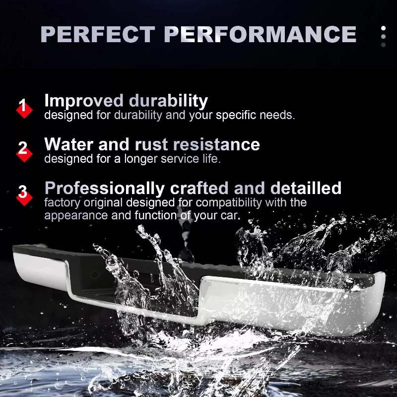 For 2004-2006 Ford F-150 Rear Step Bumper Assembly Chrome W/O Park Assist Sensor Foto 3 de 4