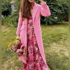 Loveshackfancy Women Floret Coat In Pink