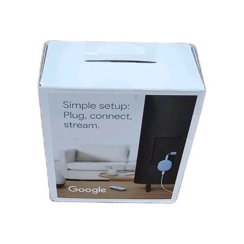 GOOGLE CHROMECAST With Google TV (4K) Sky Blue (GA01923-GB) Used Once - Picture 9 of 12