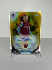2023-24 Topps Chrome UCC Jarrod Bowen Gold Refractor Auto /50 West Ham #CA-BJ