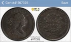 Photo of a 1807-P Half Cent from an eBay listing that sold on Jul 7, 2026