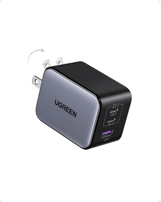 UGREEN Nexode X 65W Gan USB C Wall Charger, 3-Port PPS Ultra Compact Foldable Fa