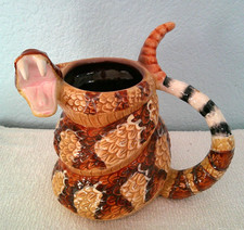 Large Vin Craig Ferguson American Legacy Coiled Diamondback Rattlesnake Mug