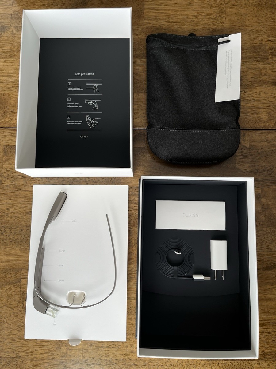 NEW UNOPENED Google Glass Explorer Edition XE-C Full Kit Shale