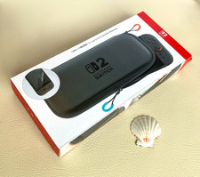 Nintendo Switch 2 Carrying Case  Screen Protector Set Pouch Black Japan NEW