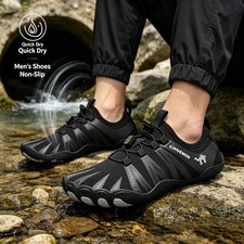 Men Beach Reef Water Shoes, Quick Dry Aqua Socks for Surfing Snorkel Diving