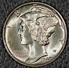 1940-S Mercury Dime, Gem BU, Close to FB