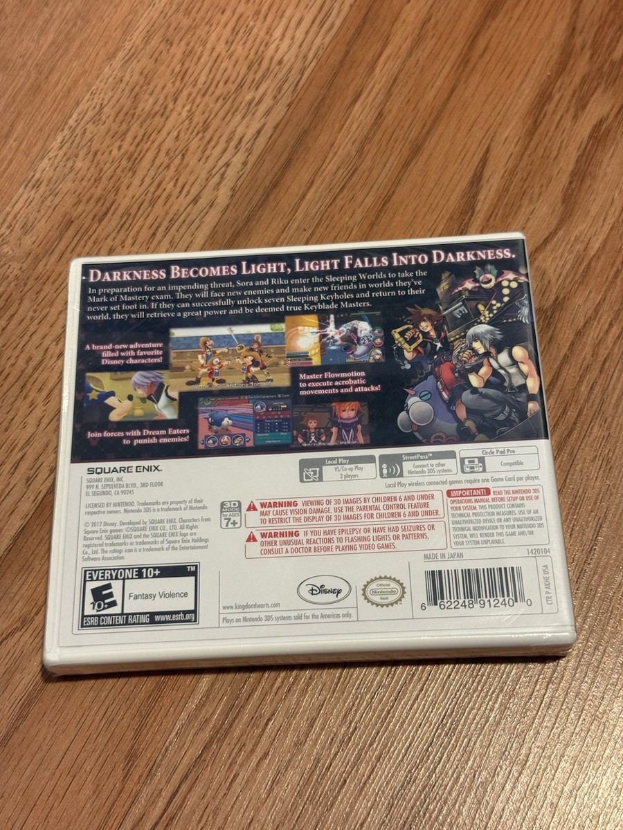 Kingdom Hearts 3D with GWP - Nintendo 3DS for sale online | eBay
