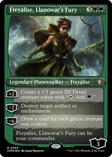 Freyalise, Llanowar's Fury (Foil Etched) [Commander Masters] Lightly Played Foi