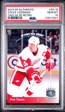 2013 SP AUTHENTIC 1993-94 RETRO STEVE YZERMAN #93-16 DETROIT RED WINGS PSA 10