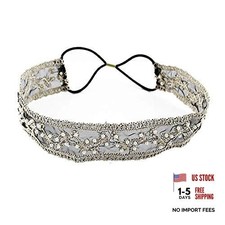 Black Elastic Ribbon Headbands - Luxury Luxury - 1 Pack - 1 Count
