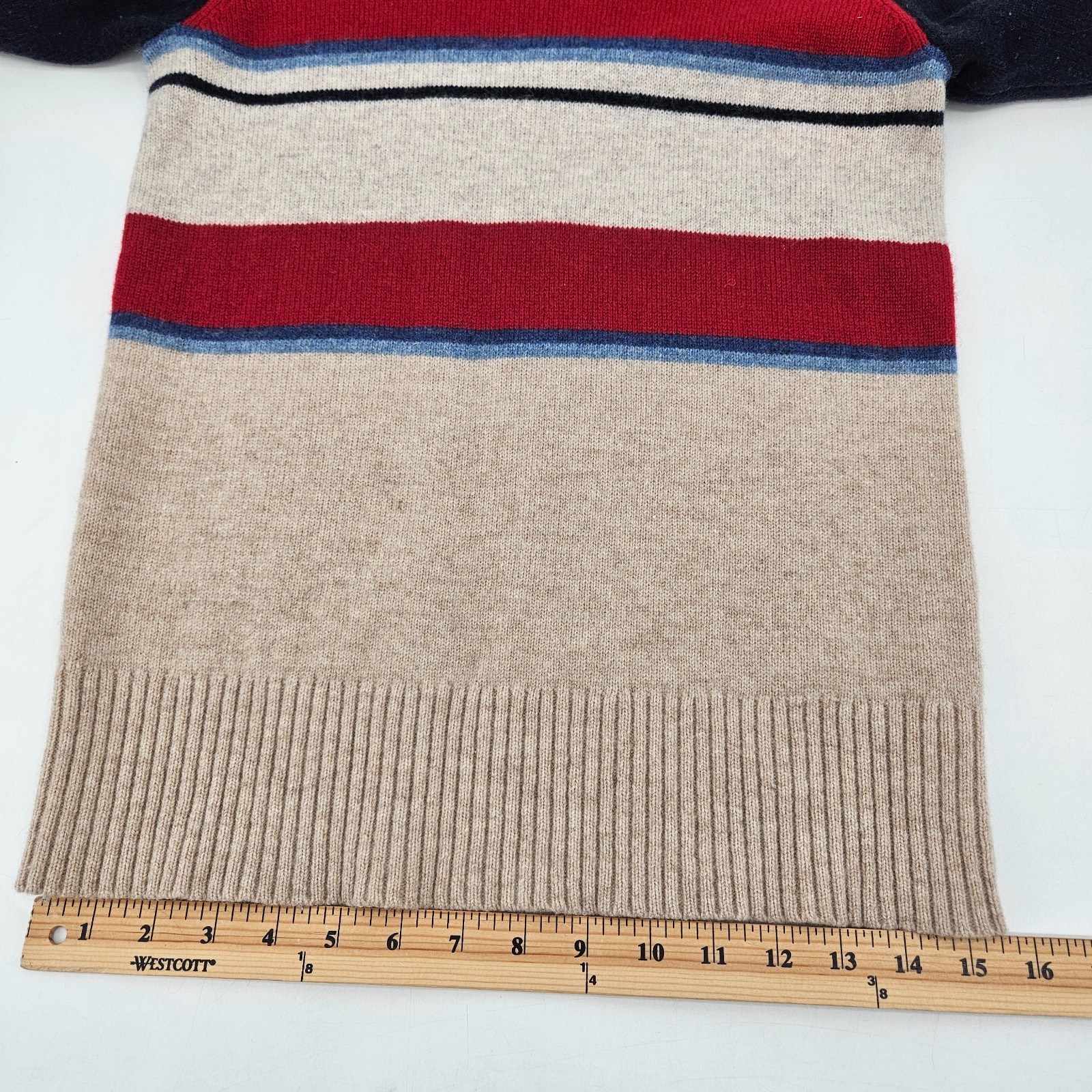 Pendleton Camp Striped Lambs Wool Turtleneck Swea… - image 13