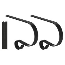 Christmas Stocking Holders, 2pcs Stocking Holder Stand Patterned, Black