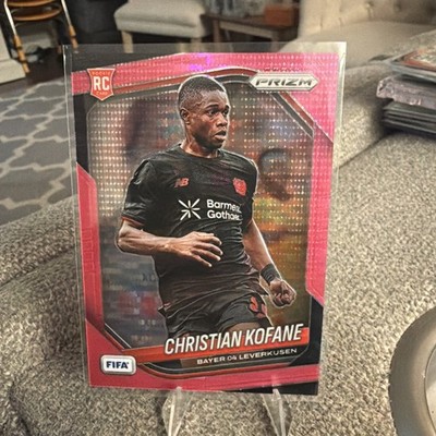 Panini 2025-26 Prizm FIFA Christian Kofane Rookie #239 Pink Pulsar 7/29