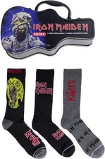 Iron Maiden - Perri's - Iron Maiden - Crew Socks 3 Pack Collector Guitar Shape
