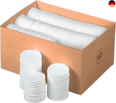 Comair 7001255 Wattepads, 500 stück, 100% Baumwolle