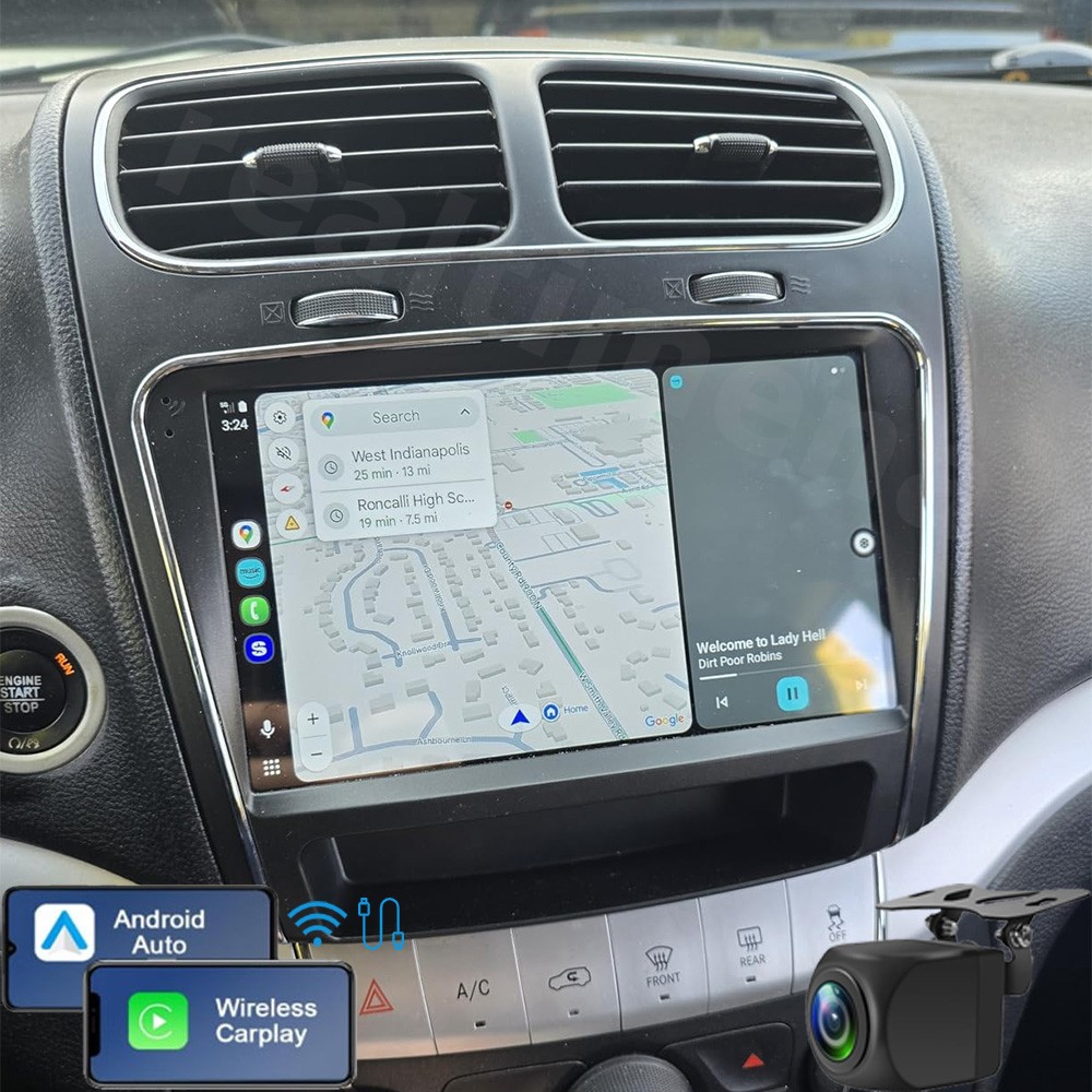 Stereo For Dodge Journey 2011-2016 Apple CarPlay Car Radio Navi Android Auto GPS