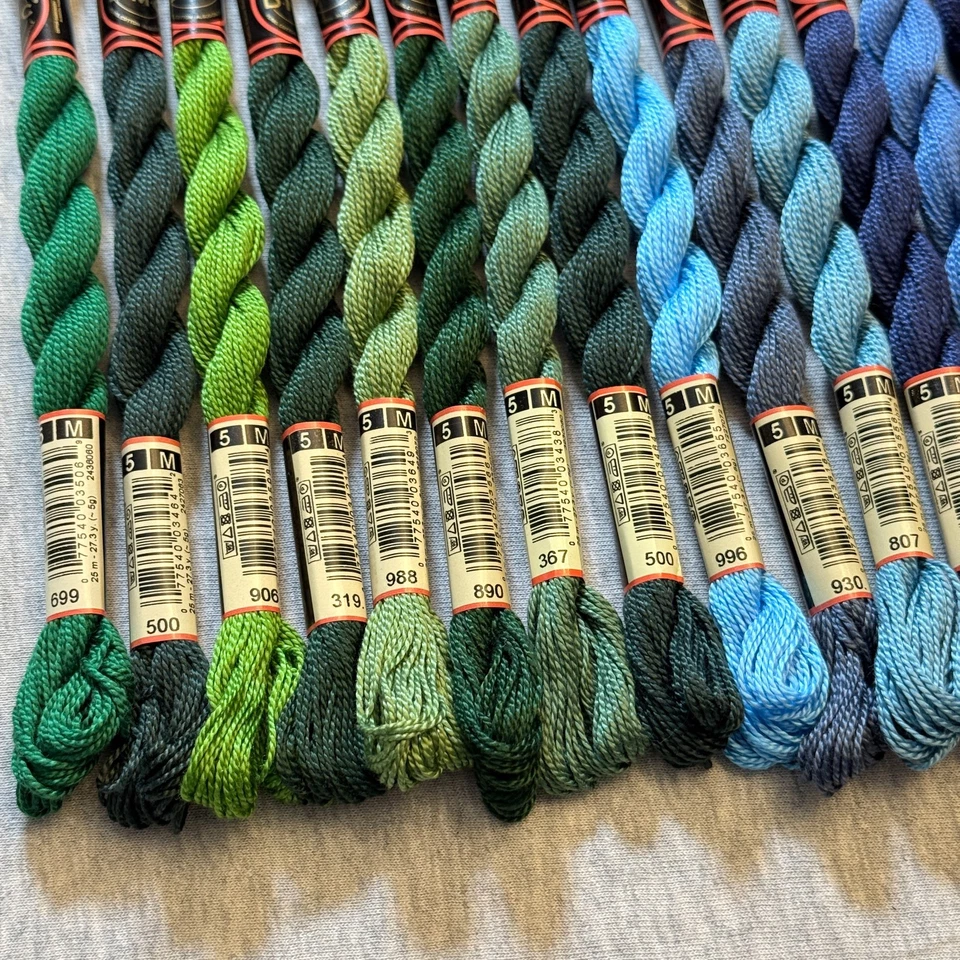 20 DMC Coton Perle Size 5 Thread 100% Cotton Assorted Colors No Repeats - Image 4 of 4