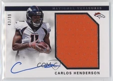 2017 Panini National Treasures /99 Carlos Henderson #RMS-CH Auto RC