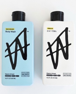 WAV Body Wash Duo 16oz Wave Breaker Fresh Ice 2in1 Hair Body Set