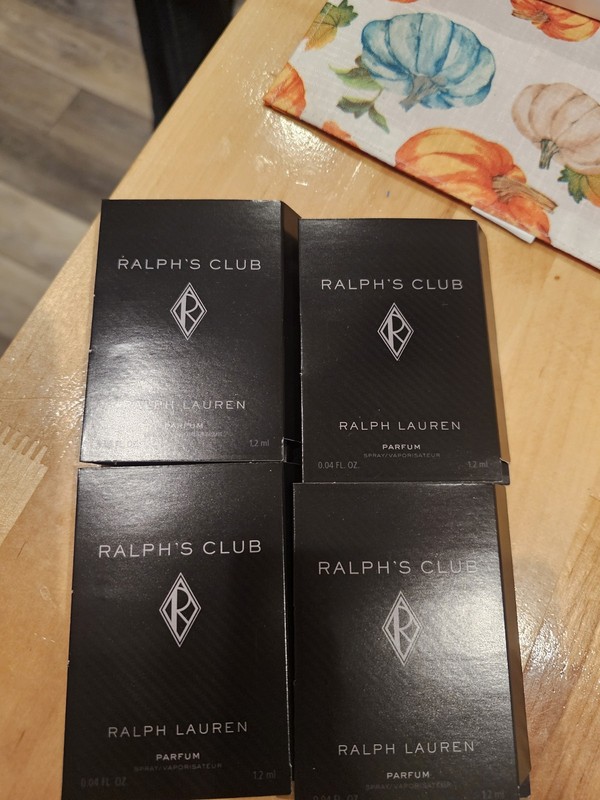 Ralph's Club By Ralph Lauren Eau De Parfum 0.04oz./1.2ml LOT OF 4 VIALS