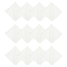 12Pcs 8x8" Microfiber Cleaning Cloth for Glasses Screens Camera Lenses, White
