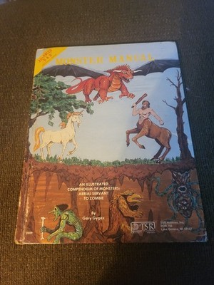 1979 TSR AD&D Monster Manual Hardcover Book Gary Gygax 4th Edition