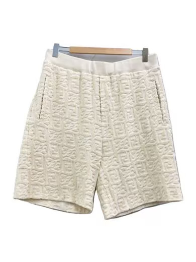 FENDI Bermuda Shorts/ Size 52/ Cotton/ Cream/ FB0689 A9RK