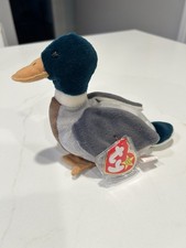 TY Beanie Babies JAKE the Mallard Drake Duck Errors 1997/1998