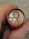 Stunning Au+ 1931 S&D Mint Pennies Ends Of Lincoln Wheat Cent Roll
