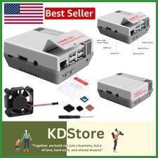 Retro Gaming Raspberry Pi 3B Case with Cooling Fan  Heatsinks for Pi 2B/3B ...