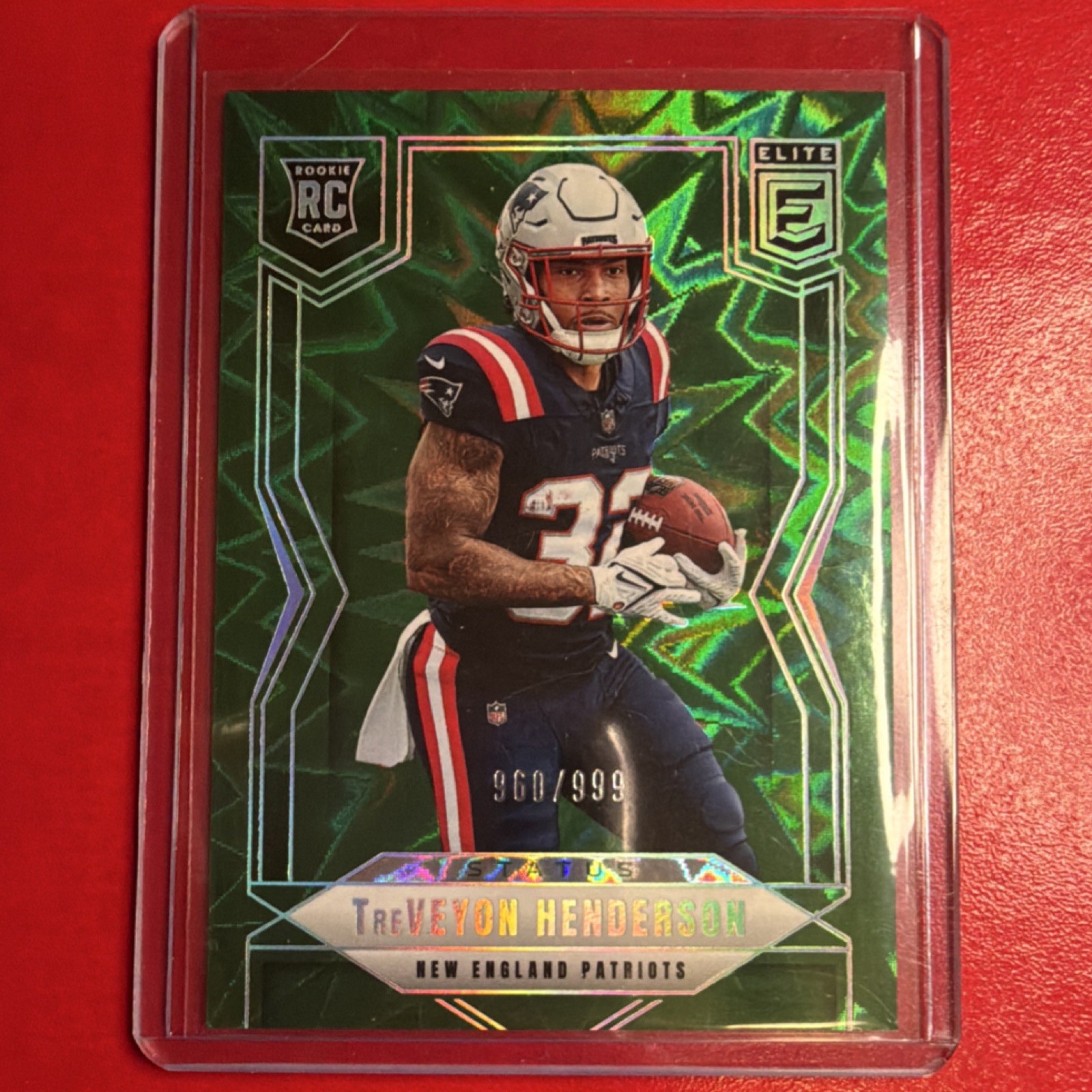 2025 Panini Donruss Elite Status Rookie Treveyon Henderson #152 Patriots /999