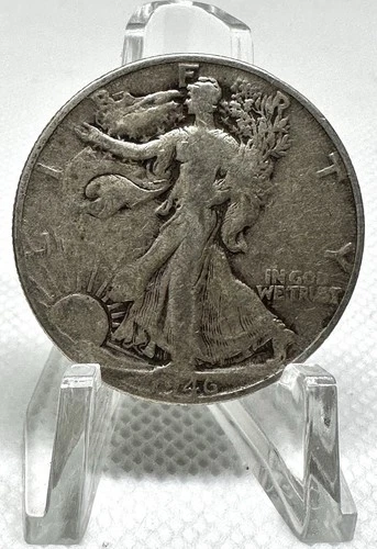 Photo of a 1946-D Walking Liberty Half Dollar from an eBay listing that sold on Jul 18, 2026