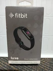NEW IN BOX Fitbit Luxe Fitness Wellness Tracker GPS Stress Management Black Band