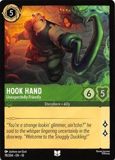 Hook Hand Unexpectedly Friendly 78/204 Whispers in the Well Lorcana 002879