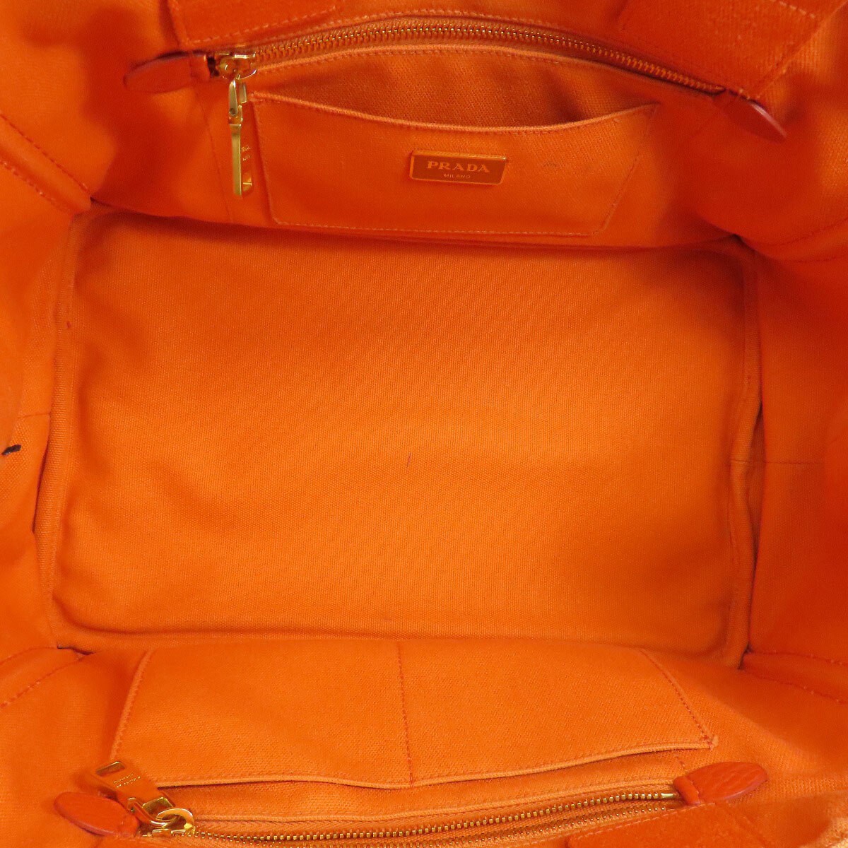 PRADA Canapa Handbag Canvas Ladies Used from japan thumbnail 5