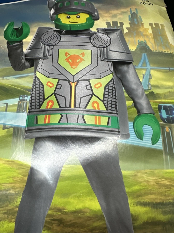LEGO NEXO KNIGHTS, Disfraz Infantil Deluxe, “Aaron”, Talla Grande (10-12) Halloween Foto 3 de 4