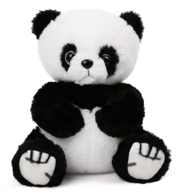 LotFancy Panda Stuffed Animal, 8 in Soft Baby Panda Plush Toy Gift for Kids,Girl